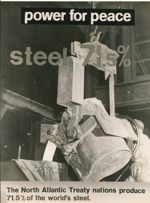 Exposition, graphisme, plan Marshall, OTAN, vers 1953 photo photographie