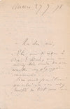 Médecin médecine lettre autographe signée Paul Bert recherche chimiste glycogene