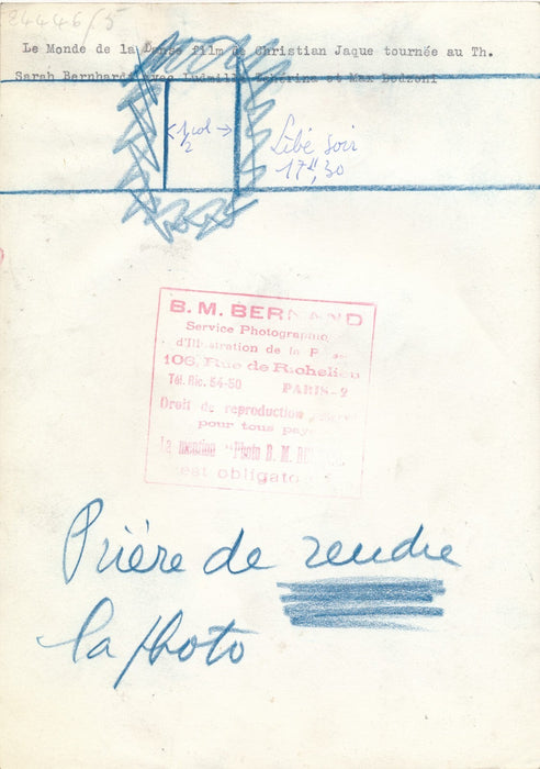 Ludmila TCHERINA Max BOZZONI photo photographie danse Christian-Jaque