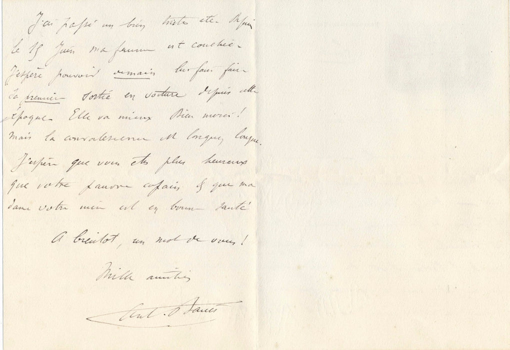 Marimon Antoine Banès bibliothèque Opéra 3 lettres autographes Alboni piano