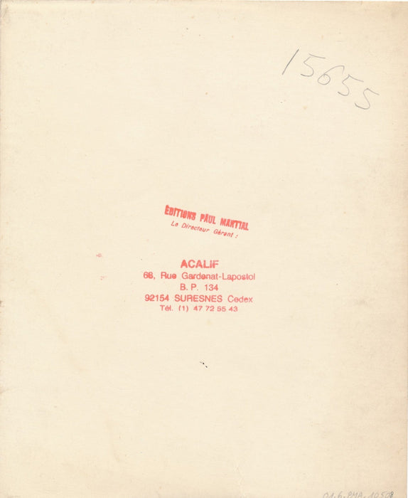 Publicité parfum Cologne Paul Martial photo argentique époque