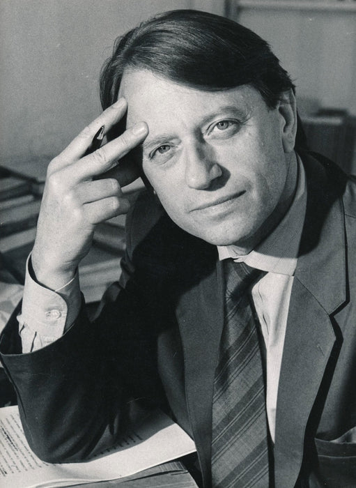 photo Hector Bianciotti (1930-2012),  écrivain tirage argentique époque v. 1980