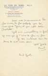 écrivain Paul GUTH ensemble 1 manuscrit autographe 3 lettres 2 dédicaces !