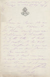 Edile Riquier (1832-1911), actrice 2 lettres autographes signées amie