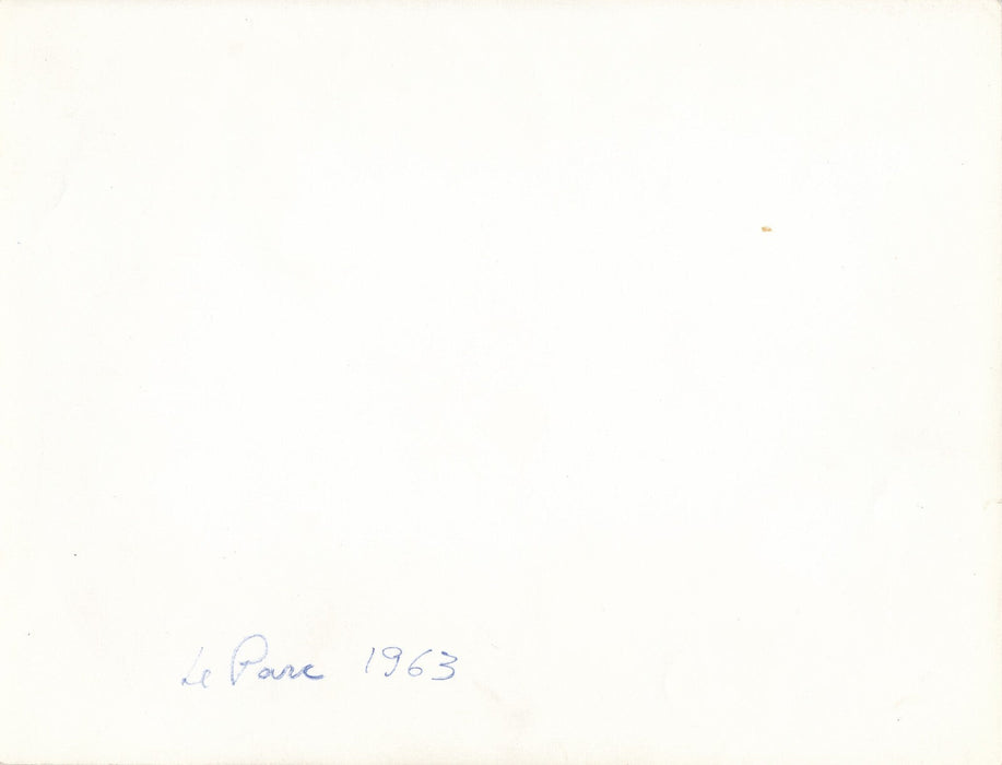 Julio LE PARC photo photographie époque Continuelle-Lumière 1962 Argentine