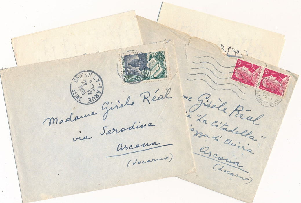 Morice LIPSI correspondance 9 lettres autographe signée Suisse Gisèle Réal