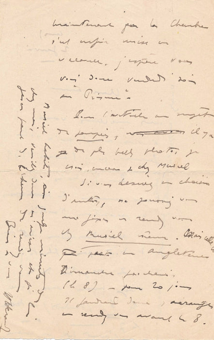 Correspondance autographe Henri Herault Jacques Lassaigne 9 lettres 1936-1939