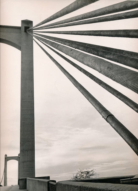 photo Pont, architecture, lignes tirage argentique époque années 1950