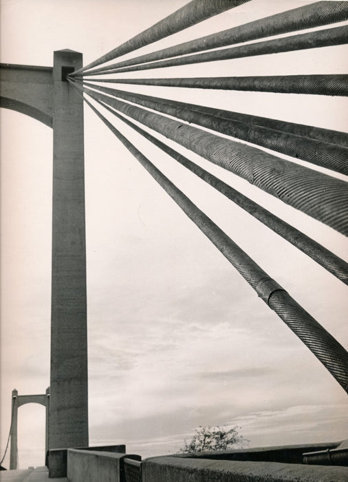 photo Pont, architecture, lignes tirage argentique époque années 1950