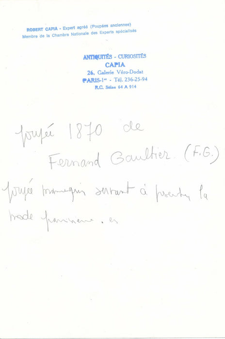 Poupée 2  tirages argentiques d’époque Fernand Gaultier Robert Capia photo