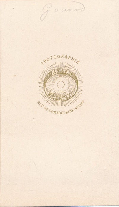 Charles GOUNOD cdv albumine photo photographie Bayard et Bertall