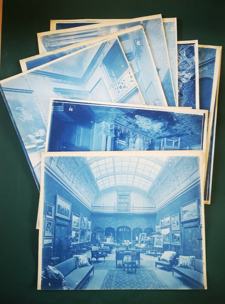 BEDFORD LEMERE and CO 10 cyanotype intérieurs anglais photo photographie photo