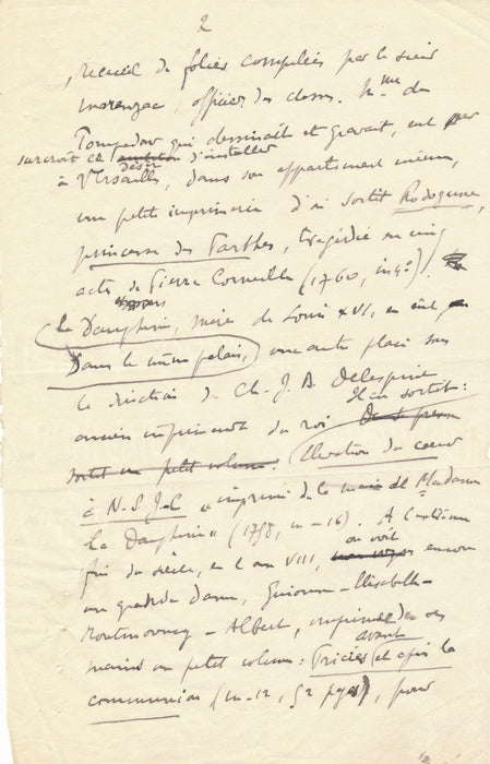 Charles Saunier critique d’art La Typographie et les femmes manuscrit signé