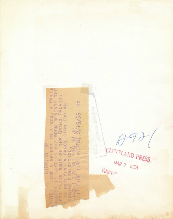 Godin Salon des Arts Ménagers Paris Grand Palais photo argentique d'époque 1959