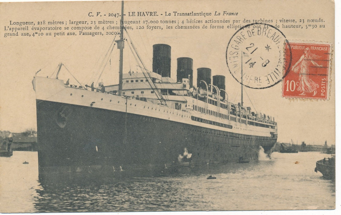 Le Havre Seine-Maritime 11 cartes postales plage navires bateaux