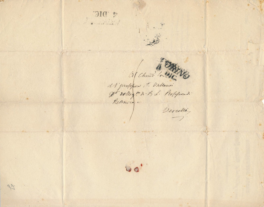 Historien Luigi CIBRARIO lettre autographe signée en italien