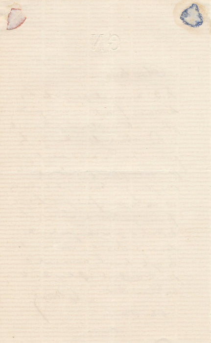 Gustave NADAUD lettre autographe signée à MOSNERON DE SAINT-PREUX 