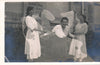 Photo snapshot double exposition argentique amateur dos carte postale