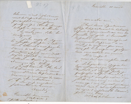 Amédée ACHARD à Jules de PRÉMARAY amusante lettre de deux amoureux du théâtre