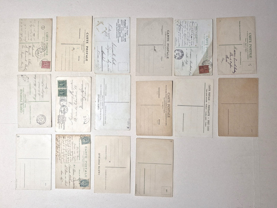 15 cartes postales caricature humour usagées