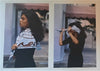 Mode publicité 2 tirages couleur photo photographie rue femme foulard