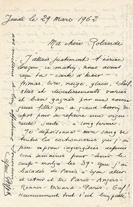 Musique Eugène BIGOT (1888-1965) compositeur  8 lettres autographes signées