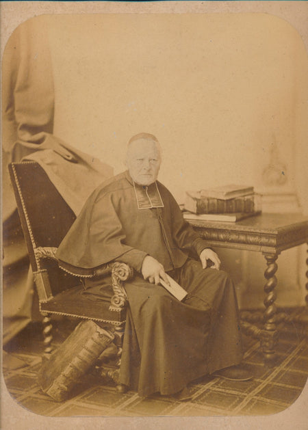 Cardinal non identifié portrait albumine v; 1880 religion photographie