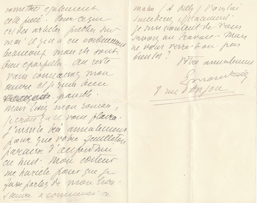 Edmond Sée correspondance 5 lettres Maurice VERNE et 4 documents autographes