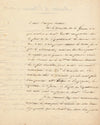 De Lourdoueix ministère de l’Intérieur Lettre signée 1826 demande de pension