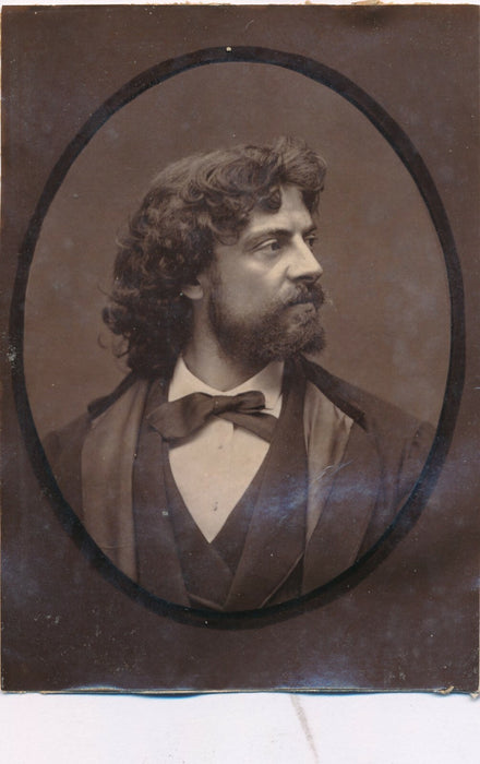 5 portraits photoglyptie petite taille Labiche Sand Mounet Dejazet C. Flammarion