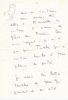 Léonor FINI lettre autographe signée et petit dessin tête de chat ! Nonza Corse