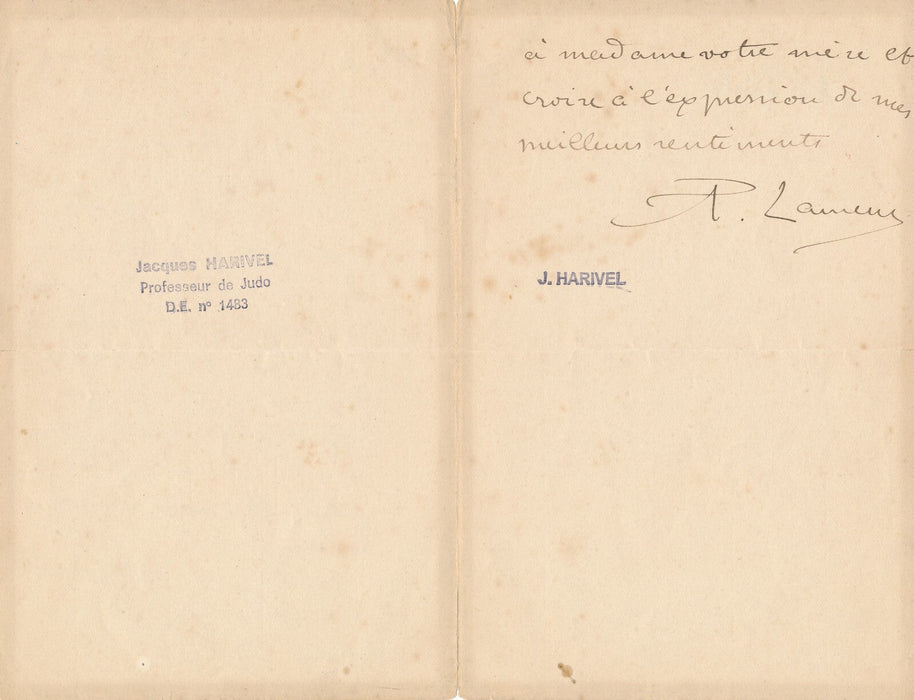 Jean-Paul LAURENS reçoit des panneaux à peindre lettre autographe signée