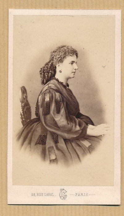 Stella COLAS chanteuse opéra albumine cdv photo photographie Cremière