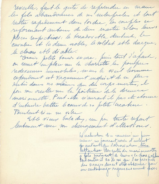 Images à danser manuscrit autographe chorégraphie 14 projets de ballets