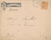Lettre manuscrite en tête de Hôtel de la Paix Dieppe enveloppe Meudon Douillet