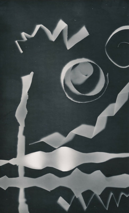 Rayogramme photo photographie vintage vers 1950 abstraction