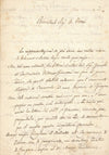 Carlo G. NERINI lettre autographe signée : il n'est pas content d'être cédé !