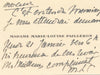 écrivain Marie-Louise PAILLERON 4 documents autographe signé résurrectionnistes