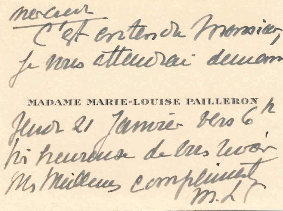 écrivain Marie-Louise PAILLERON 4 documents autographe signé résurrectionnistes