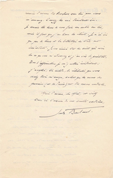 Jules Bertaut littérature correspondance 12 lettres autographes signées lot