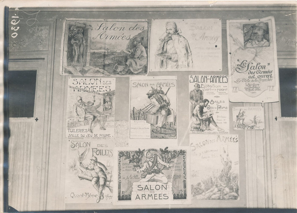 Salon des Armées 1916 Tuileries peinture concours affiche photo photographie