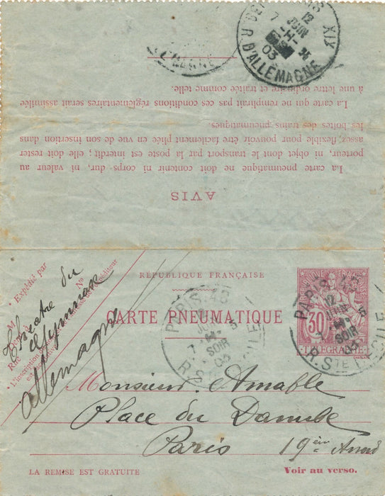 Théâtre Gymnase au décorateur peintre AMABLE Calmette lettre autographe signée