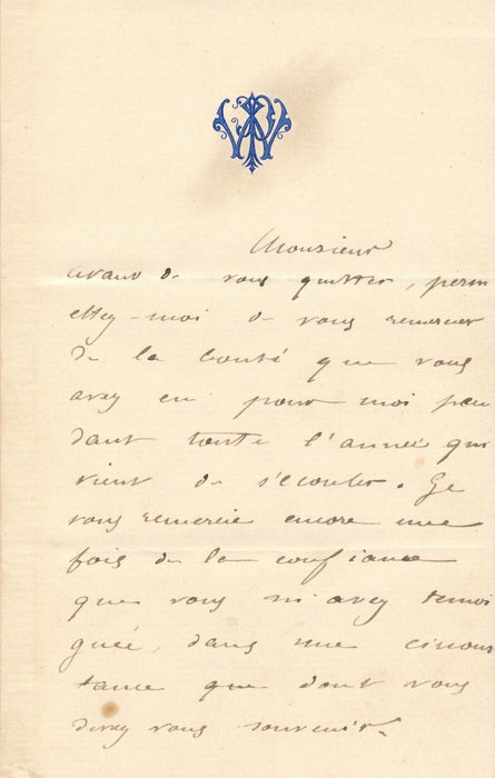 Paul de WAILLY 3 lettres autographes jeunesse guerre france Prusse commune