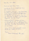 Suisse Urs DICKERHOF Lettre autographe signée galerie Gisèle Réal Ascona