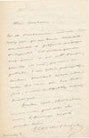 Marchal de Calvi lettre autographe signée ordonnance leçon réponse autographe