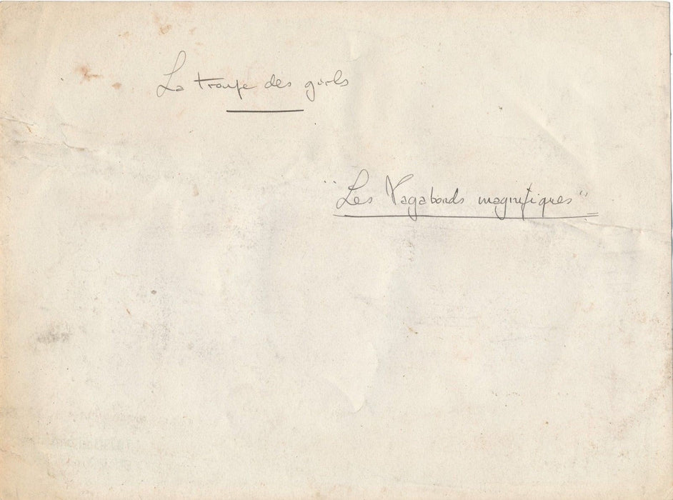 photo girls filles spectacle Vagabonds magnifiques argentique époque v. 1930