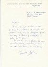 Musique Françoise Deslogères ondes Martenot 2 lettres autographes signées