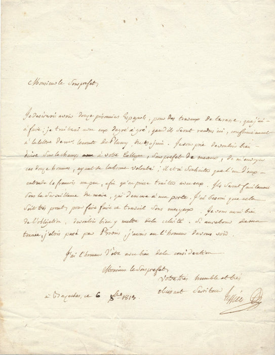 Henri-Alexandre TESSIER médecin agronome  prisonnier espagnol lettre autographe