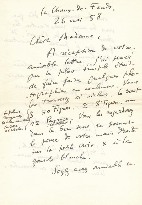 Lucien SCHWOB 2 lettres autographes signées ami René Monney exposition