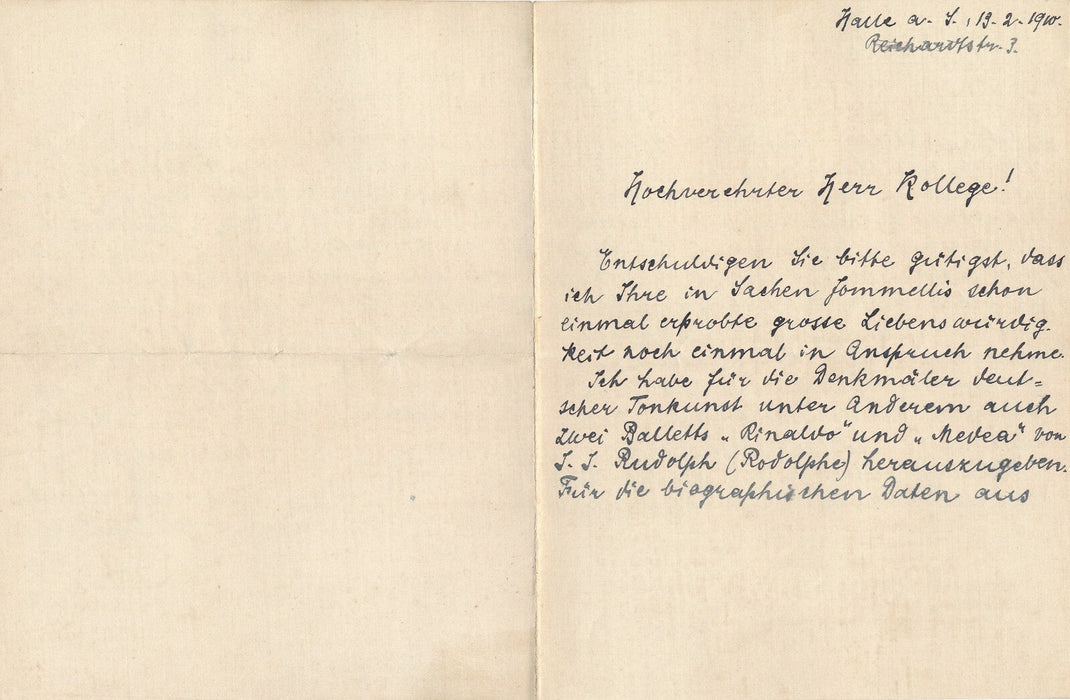 Hermann ABERT musique 5 lettres autographes signées Jommelli  Rodolphe Allemagne
